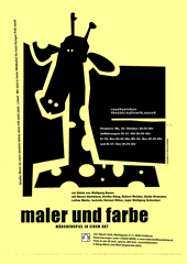 Plakat Maler und Farbe